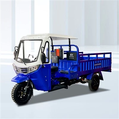 Xe ba bánh chở hàng chạy xăng 300cc có nhà kho